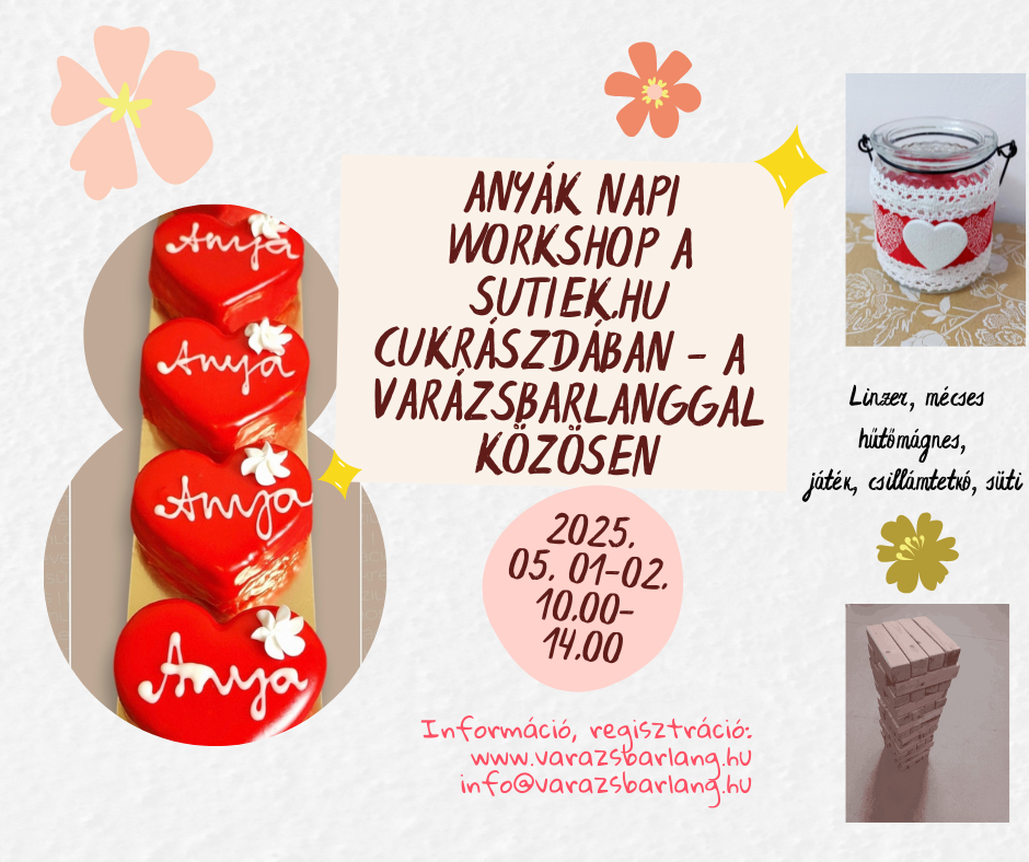 Read more about the article Anyák napi készülődés – Workshop a sutiek.hu Cukrászdában