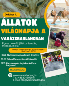 Read more about the article Állati jó programok a Varázsbarlangban az Állatok világnapján