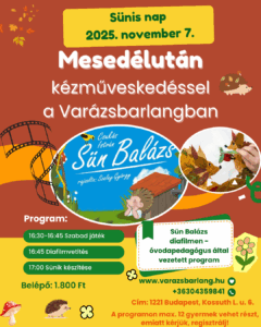 Read more about the article Sünis nap a Varázsbarlangban: diafilm, kézműveskedés, játék