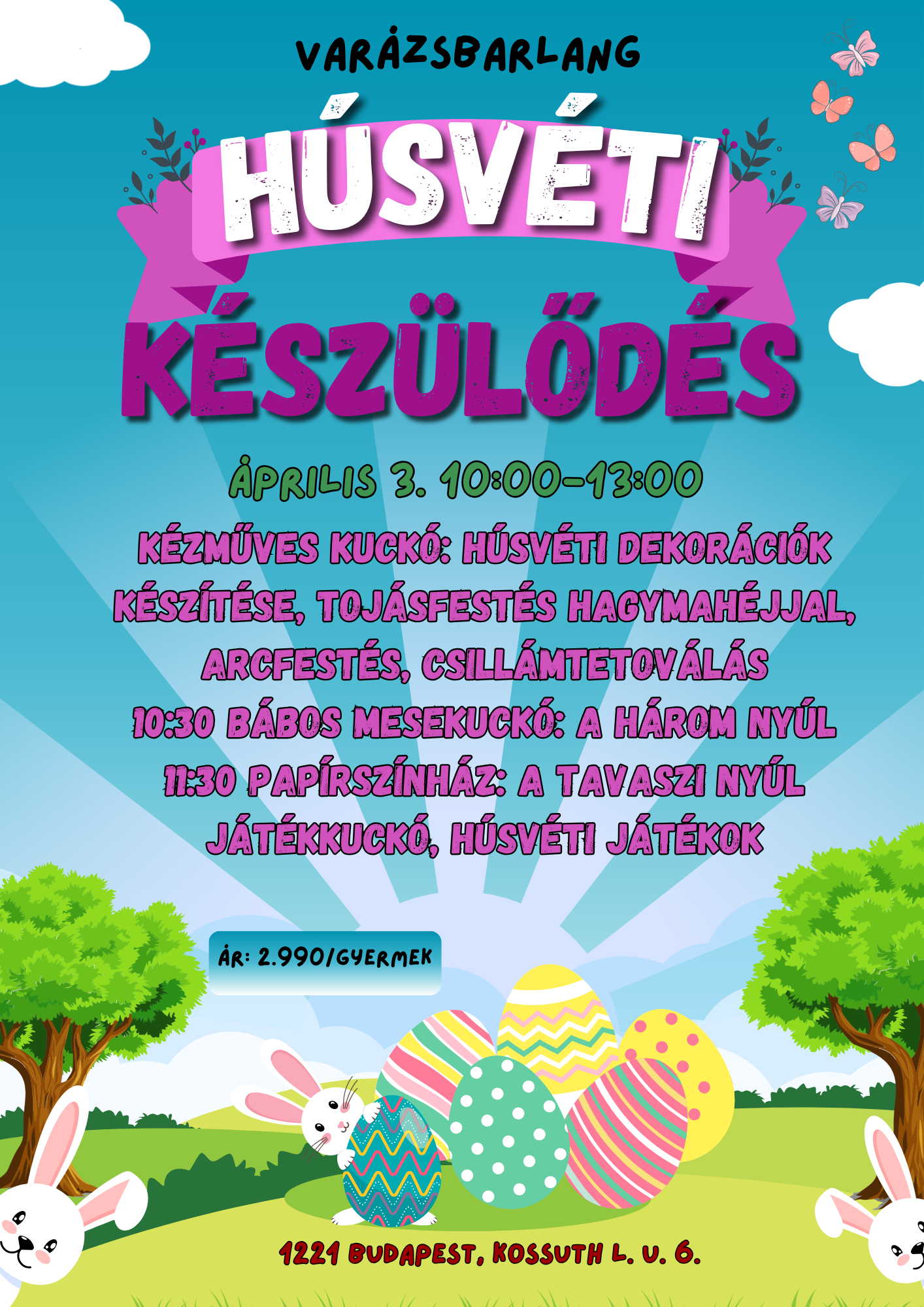 Read more about the article Húsvéti készülődés a Varázsbarlangban – élményekkel teli családi délelőtt